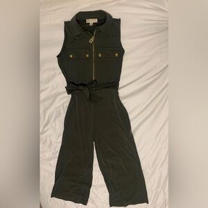 Green Sleeveless Jumpsuit